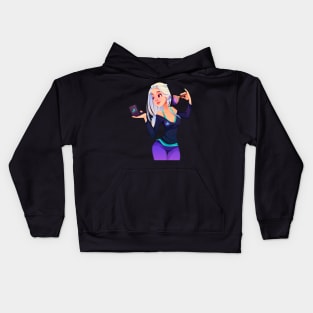 Makeup Girl Kids Hoodie